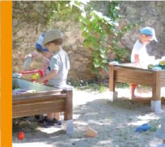 Bacs à jardiner et à sable adaptés au enfants Papycool